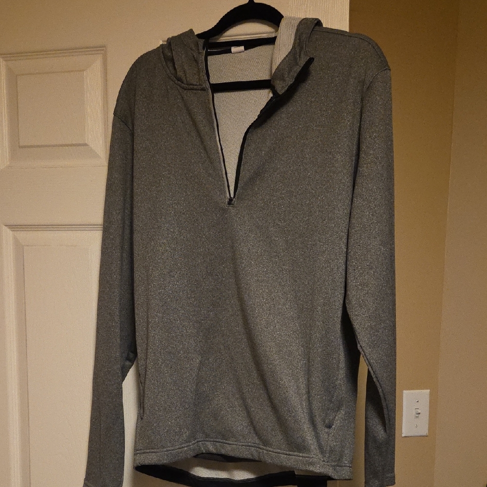 Old Navy Active Gray Hooded Top